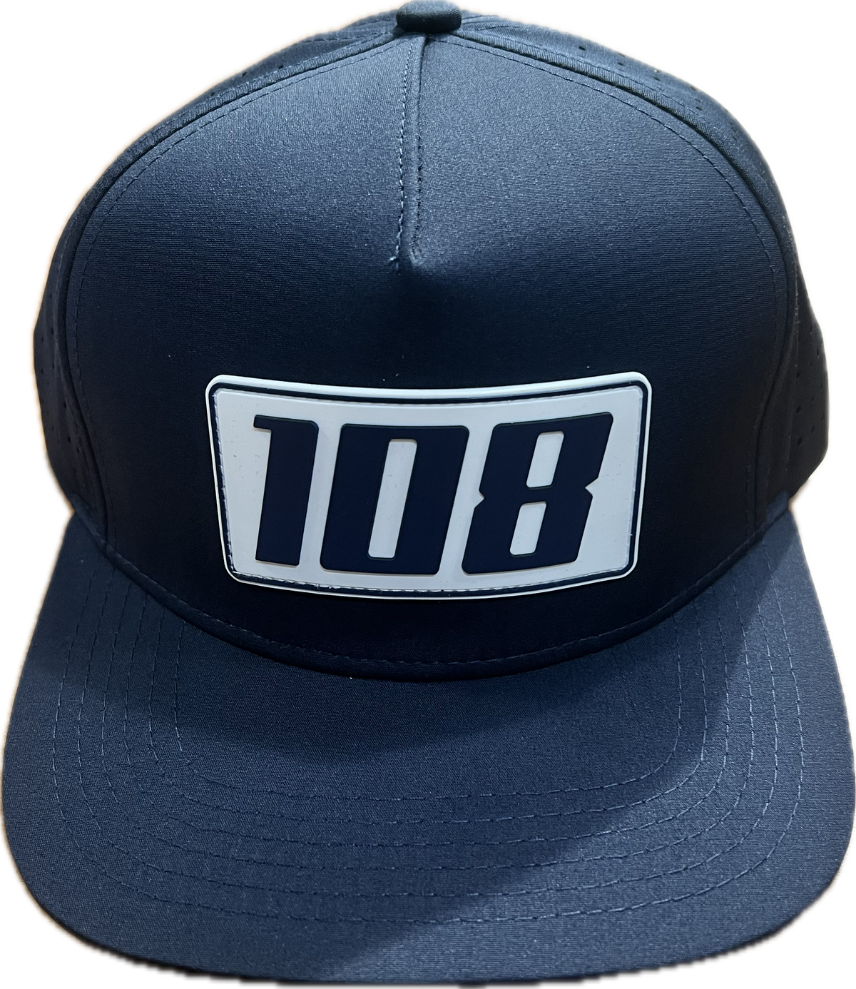 Navy 108 Logo White Patch Hat